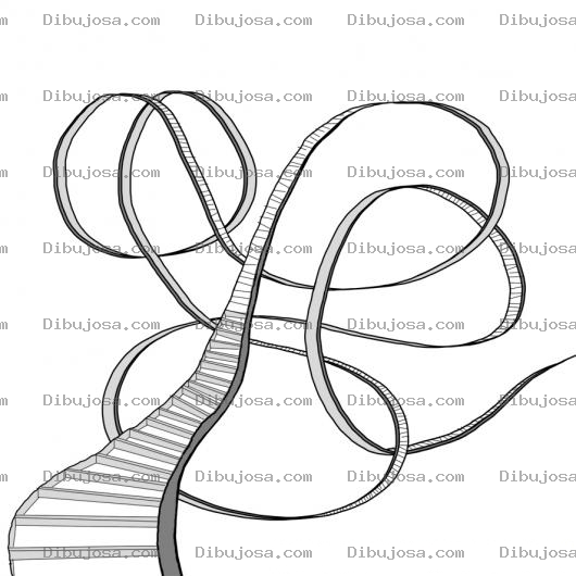 Dibujo para colorear Carril De Montana Rusa Para Pintar Y Colorear