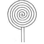 Dibujo para colorear Dibujo De Una Paleta Para Colorear