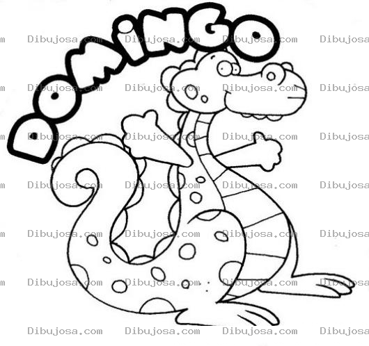 Dibujo para colorear Dibujo Del Dia Domingo Para Colorear