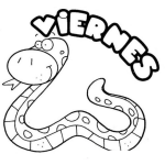 Dibujo para colorear Dibujo Del Dia Viernes Para Colorear