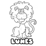 Dibujo para colorear Dibujo Del Dia Lunes Para Colorear Y Pintar