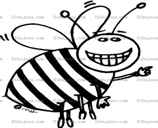 Dibujo para colorear Dibujo De Abejita Sinverguenza Para Pintar Y Colorear