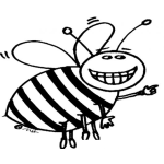 Dibujo para colorear Dibujo De Abejita Sinverguenza Para Pintar Y Colorear
