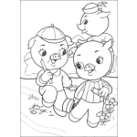 Dibujo para colorear Dibujos De Los 3 Cochinitos Para Colorear Dibujos De Cochinos
