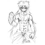 Dibujo para colorear Colorear Inuyasha