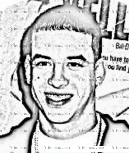 Dibujo para colorear Daddy Yankee Para Pintar Y Colorear