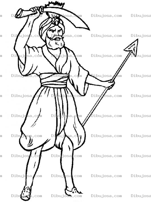 Dibujo para colorear Colorear Caliman