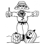 Dibujo para colorear Dibujo De Espantapajaros Para Colorear Y Pintar