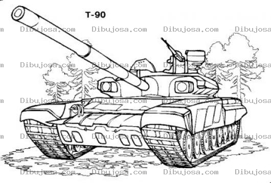 Dibujo para colorear Tanque Para Colorear Dibujos De Tanques