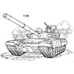 Dibujo para colorear Tanque Para Colorear Dibujos De Tanques