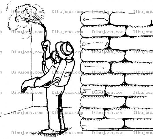 Dibujo para colorear Colorear Fumigador