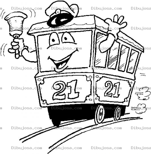 Dibujo para colorear Dibujo De Transvia Para Pintar Y Colorear