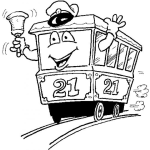 Dibujo para colorear Dibujo De Transvia Para Pintar Y Colorear