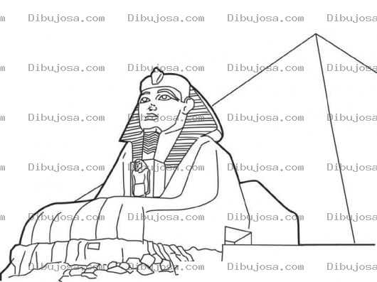 Dibujo para colorear Colorear Piramide De Egipto