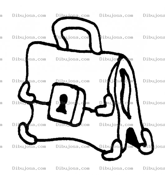 Dibujo para colorear Maletin Con Seguro Para Pintar Y Colorear