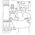 Dibujo para colorear Colorear a Potifar y a Jose