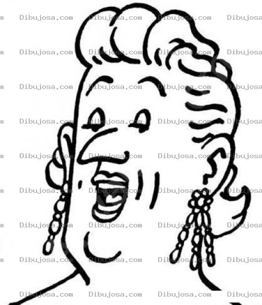 Dibujo para colorear Dibujo De Suegra Para Colorear