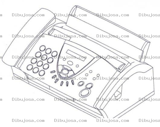 Dibujo para colorear Dibujo De Fax Para Pintar Y Colorear