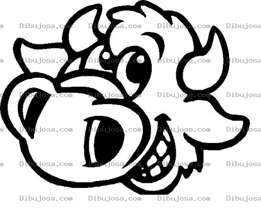 Dibujo para colorear Dibujo De Vaca Narizuda Para Colorear