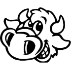 Dibujo para colorear Dibujo De Vaca Narizuda Para Colorear