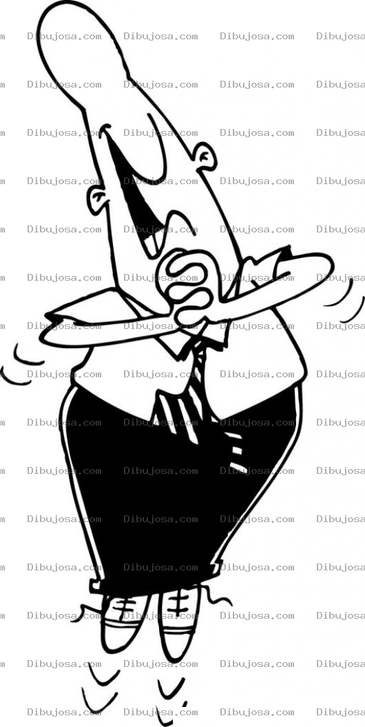 Dibujo para colorear Dibujo De Empleado Contento Por Ascenso E Incremento Salarial Para Pintar Y Colorear