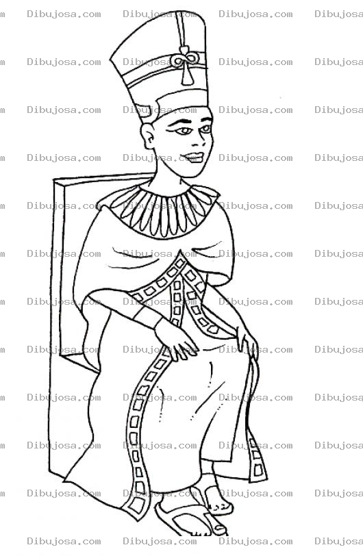 Dibujo para colorear Dibujo De Faraon Para Pintar Y Colorear