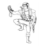Dibujo para colorear Coldado Con Celular Para Pintar Y Colorear
