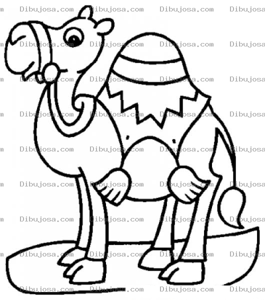 Dibujo para colorear Dibujo De Camellito Para Colorear
