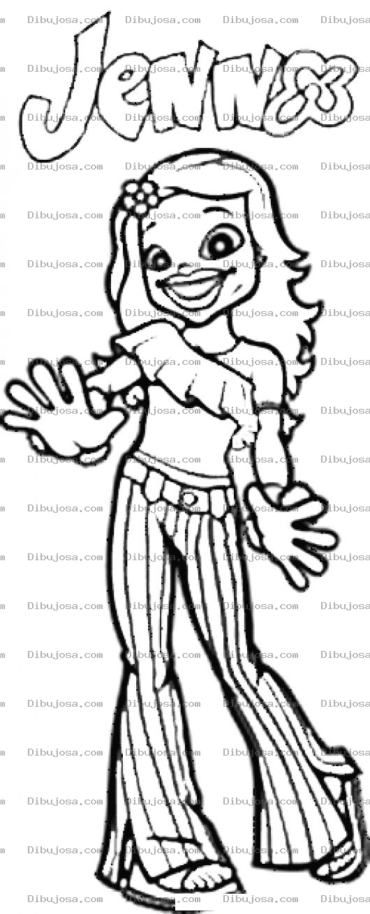 Dibujo para colorear Dibujo De Jenn Para Pintar Y Colorear