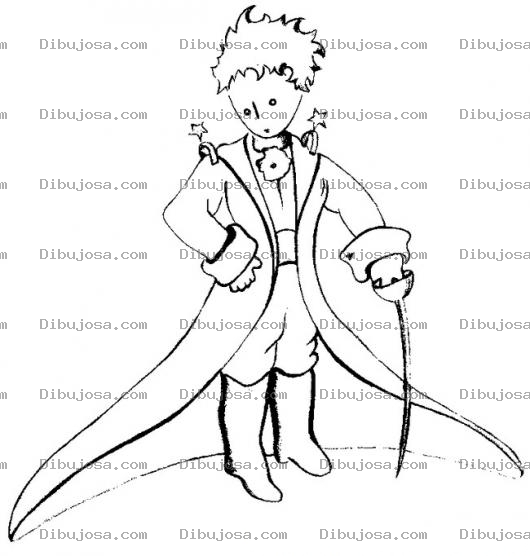 Dibujo para colorear El Principito Para Pintar Y Colorear
