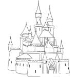 Dibujo para colorear Colorear Castillo