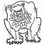 Dibujo para colorear Perro Bravo Para Colorear Y Pintar