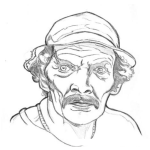 Dibujo para colorear La Cara De Don Ramon Para Pintar Y Colorear