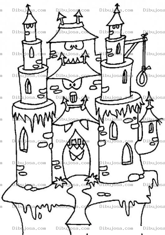 Dibujo para colorear Castillo para Colorear