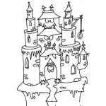 Dibujo para colorear Castillo para Colorear