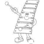 Dibujo para colorear Xilofono Para Clorear Dibujo De Instrumentos Musicales