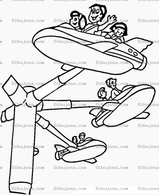 Dibujo para colorear Juego Mecanico De Avincitos Para Pintar Y Colorear Dibujo De Aviones