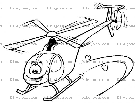 Dibujo para colorear Dibujo De Helicopteros Para Pintar Y Colorear