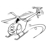 Dibujo para colorear Dibujo De Helicopteros Para Pintar Y Colorear