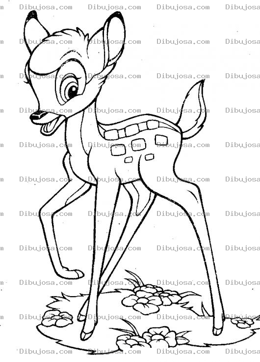 Dibujo para colorear Dibujo De Banbi Para Pintar Y Colorear