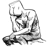 Dibujo para colorear Pensando Con El Trasero Dibujo De Nalgas Pensantes Para Pintar Y Colorear