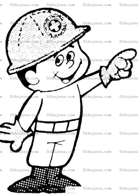 Dibujo para colorear Dibujo De Ingenierito Para Pintar Y Colorear