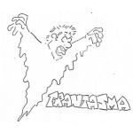 Dibujo para colorear Dibujo De Fantasma Para Pintar Y Colorear
