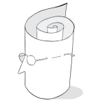 Dibujo para colorear Rollo De Papel Para Pintar Y Colorear