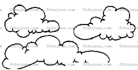 Dibujo para colorear Nubes Para Pintar Y Colorear