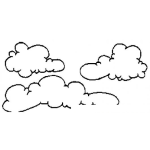 Dibujo para colorear Nubes Para Pintar Y Colorear