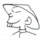 Dibujo para colorear Chino Dientudo Para Pintar Y Colorear Dibujo De Chinito Con Dientes De Conejo