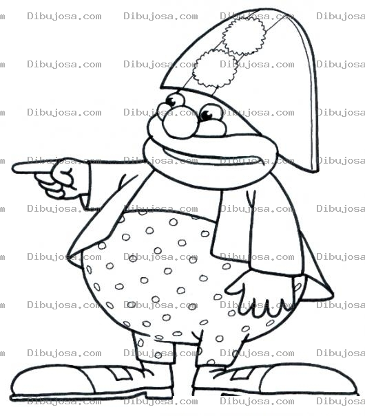 Dibujo para colorear Soldado Payaso Para Colorear