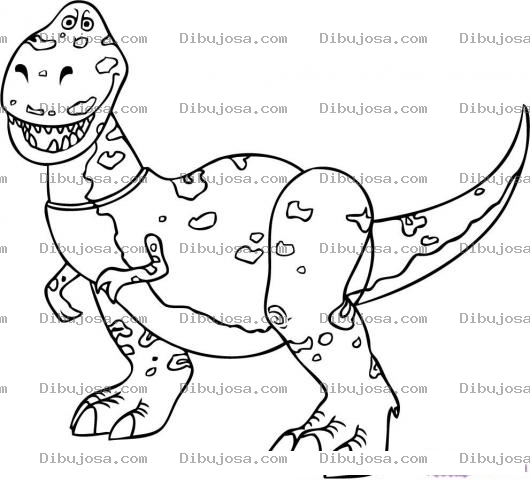 Dibujo para colorear Pintar Dinosuarios