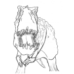 Dibujo para colorear Tiranosauro Rex Colorear